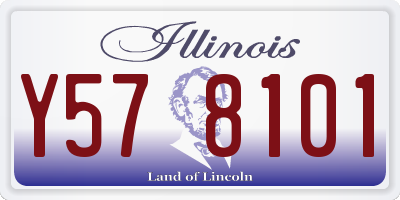 IL license plate Y578101