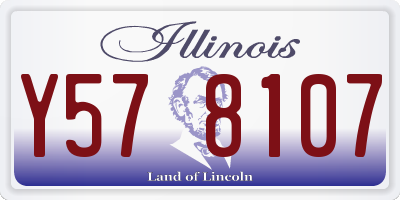 IL license plate Y578107