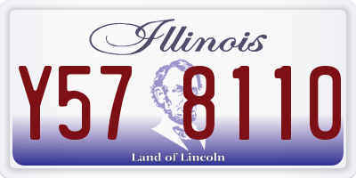 IL license plate Y578110