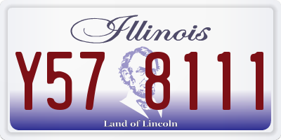 IL license plate Y578111