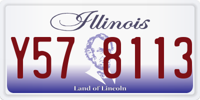 IL license plate Y578113