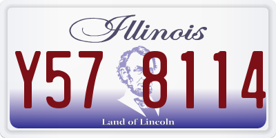 IL license plate Y578114