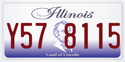 IL license plate Y578115