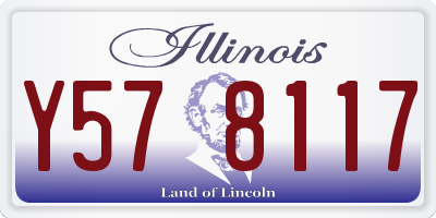 IL license plate Y578117