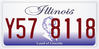 IL license plate Y578118