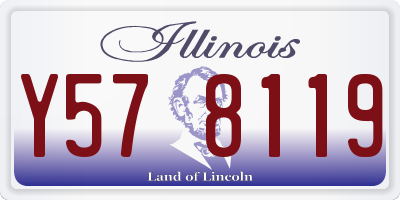 IL license plate Y578119
