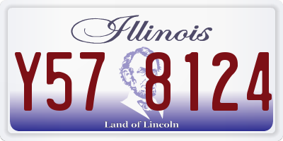 IL license plate Y578124
