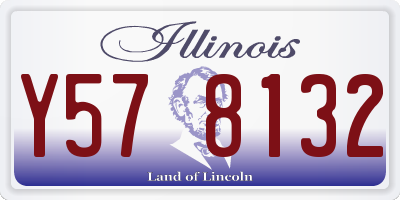 IL license plate Y578132