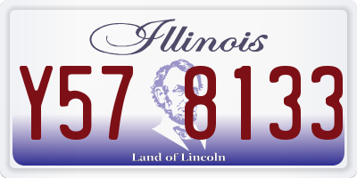 IL license plate Y578133
