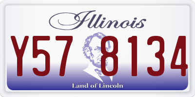 IL license plate Y578134