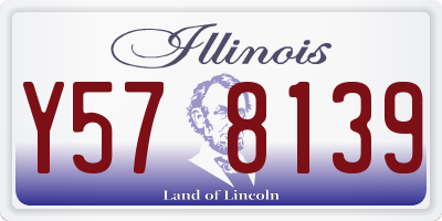 IL license plate Y578139