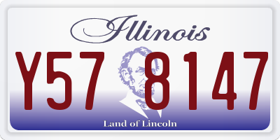 IL license plate Y578147