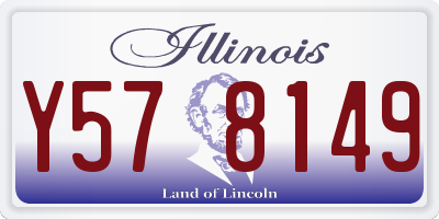 IL license plate Y578149