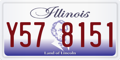 IL license plate Y578151