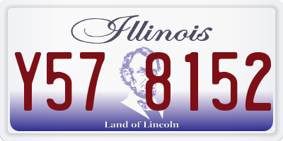 IL license plate Y578152