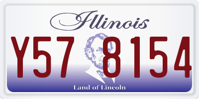 IL license plate Y578154
