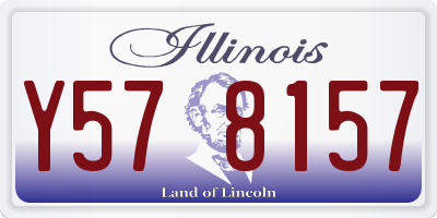 IL license plate Y578157