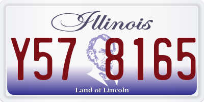 IL license plate Y578165