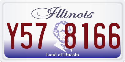 IL license plate Y578166