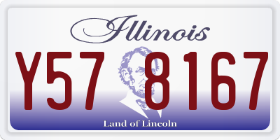 IL license plate Y578167