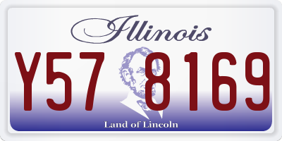 IL license plate Y578169