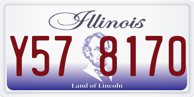 IL license plate Y578170