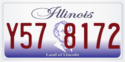 IL license plate Y578172