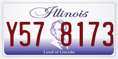 IL license plate Y578173