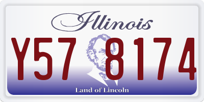 IL license plate Y578174