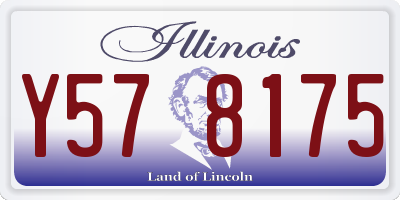 IL license plate Y578175