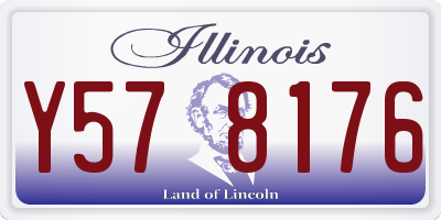 IL license plate Y578176