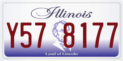 IL license plate Y578177