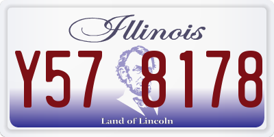IL license plate Y578178