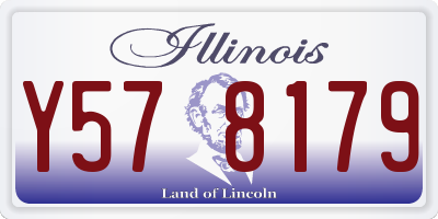 IL license plate Y578179