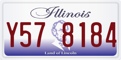 IL license plate Y578184