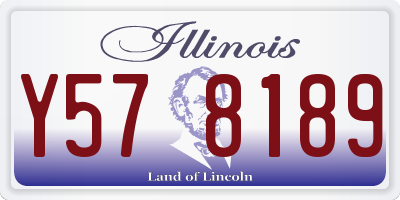 IL license plate Y578189