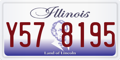 IL license plate Y578195