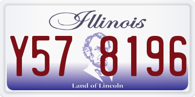 IL license plate Y578196