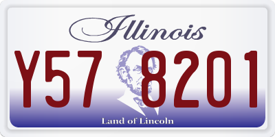 IL license plate Y578201