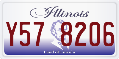 IL license plate Y578206