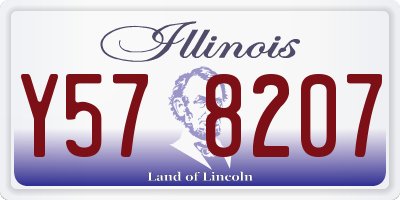 IL license plate Y578207