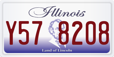 IL license plate Y578208