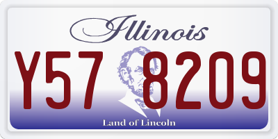 IL license plate Y578209
