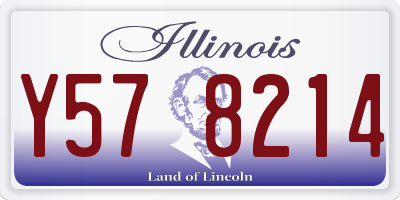 IL license plate Y578214