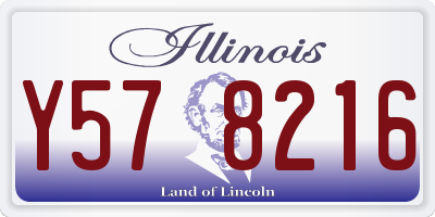 IL license plate Y578216