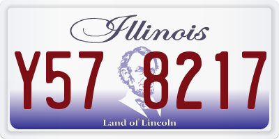 IL license plate Y578217