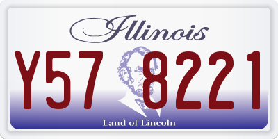 IL license plate Y578221