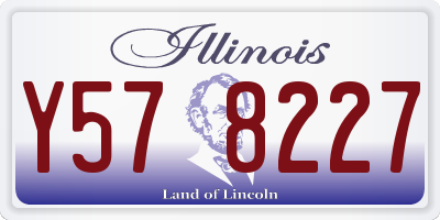 IL license plate Y578227