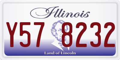 IL license plate Y578232