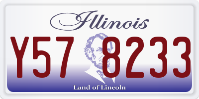 IL license plate Y578233